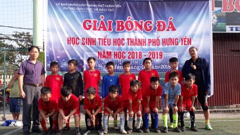 Kết thúc giải bóng đá học sinh tiểu học Thành phố Hưng Yên năm 2018. Trường Tiểu học Minh Khai giành giải Nhì toàn thành phố.